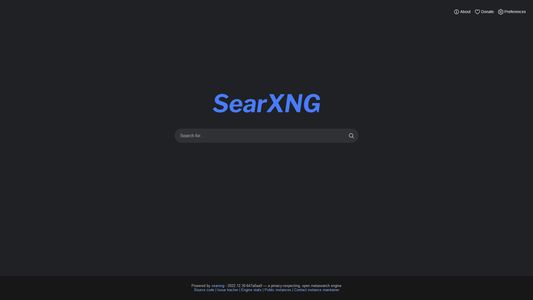 SearXNG screenshot